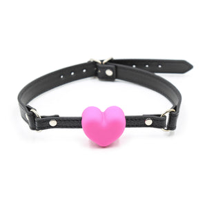 Mouth Ball Gag Sex Play  with Pu Silicone Metal Accessories Adult