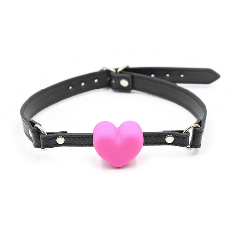 Mouth Ball Gag Sex Play  with Pu Silicone Metal Accessories Adult
