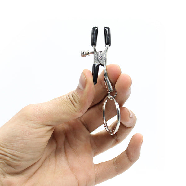 SM Nipple Clamp Metal Clamp Ring Adult Play
