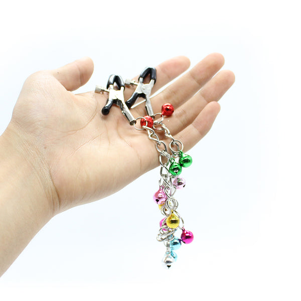 SM Nipple Clamp Metal Clamp Bell Chain Play