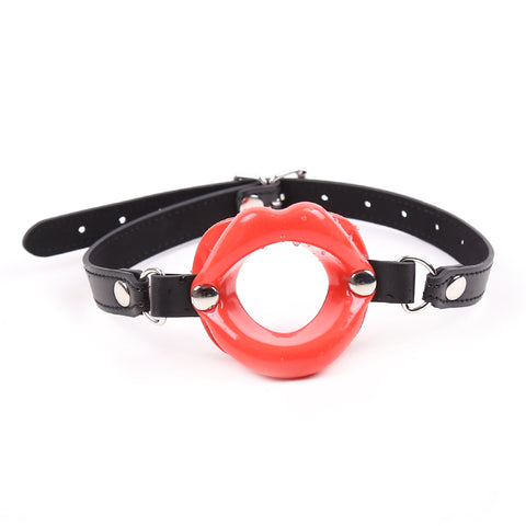 Mouth Lips Gag SM with PU Silicone Adult Sex Play