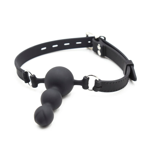 Mouth Gag with Dildo Silicone SM Adult Play Couple