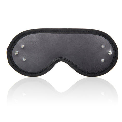 Blindfold Pu BDSM Adult Play Black Red Sex Sport