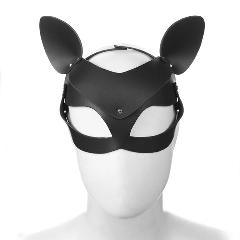 Fox Mask with Studs  Pu BDSM Toy