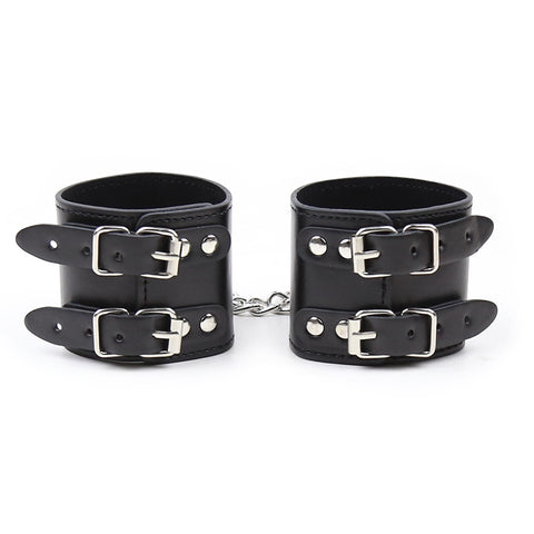 SM Ankle Cuffs With Metal Chain