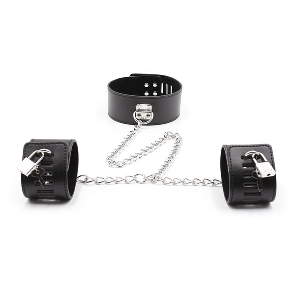Collier SM avec attaches pour poignets et chevilles