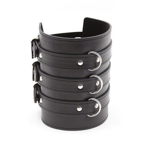 PU Wrist Restraints With Metal Accessories