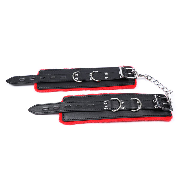 PU Handcuffs Wrist With Metal Accessories