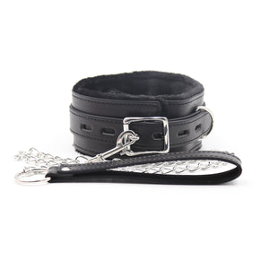 BDSM Fur Lined Collar Restraints