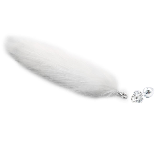 Faux Fur Fox Tail With Metal Anal Plug