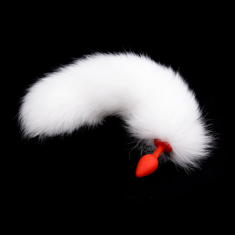 Real Fox Tail With TPR Anal Plug