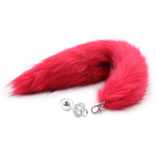Faux Fur Fox Tail With Metal Anal Plug