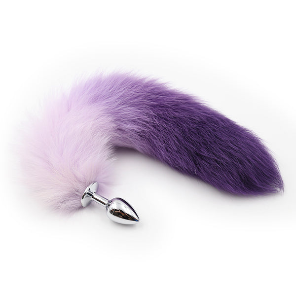 Faux Fur Fox Tail with Metal Anal Plug S