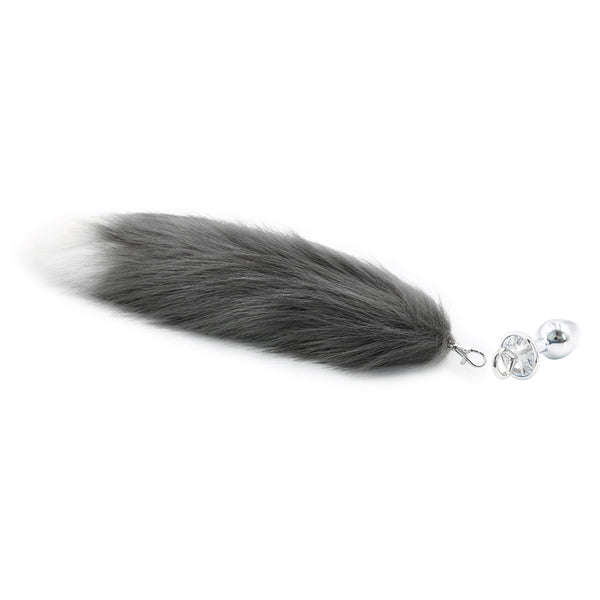 Faux Fur Fox Tail With Metal Anal Plug