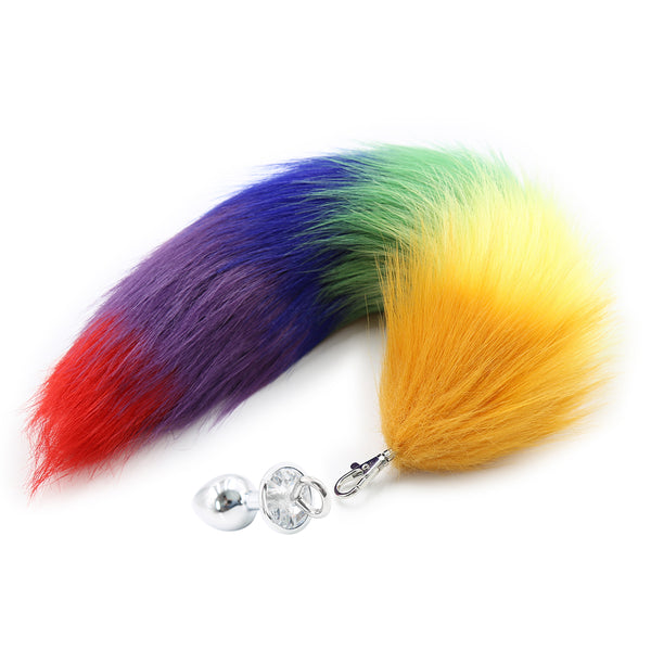 Faux Fur Fox Tail With Metal Anal Plug