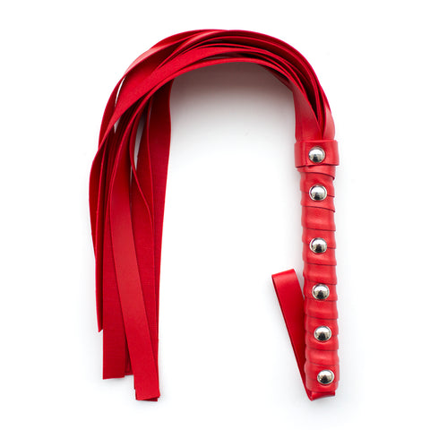 Flogger clouté en PU pour jeu BDSM