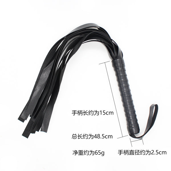 Fouet de bondage à large queue pour jeux pour adultes