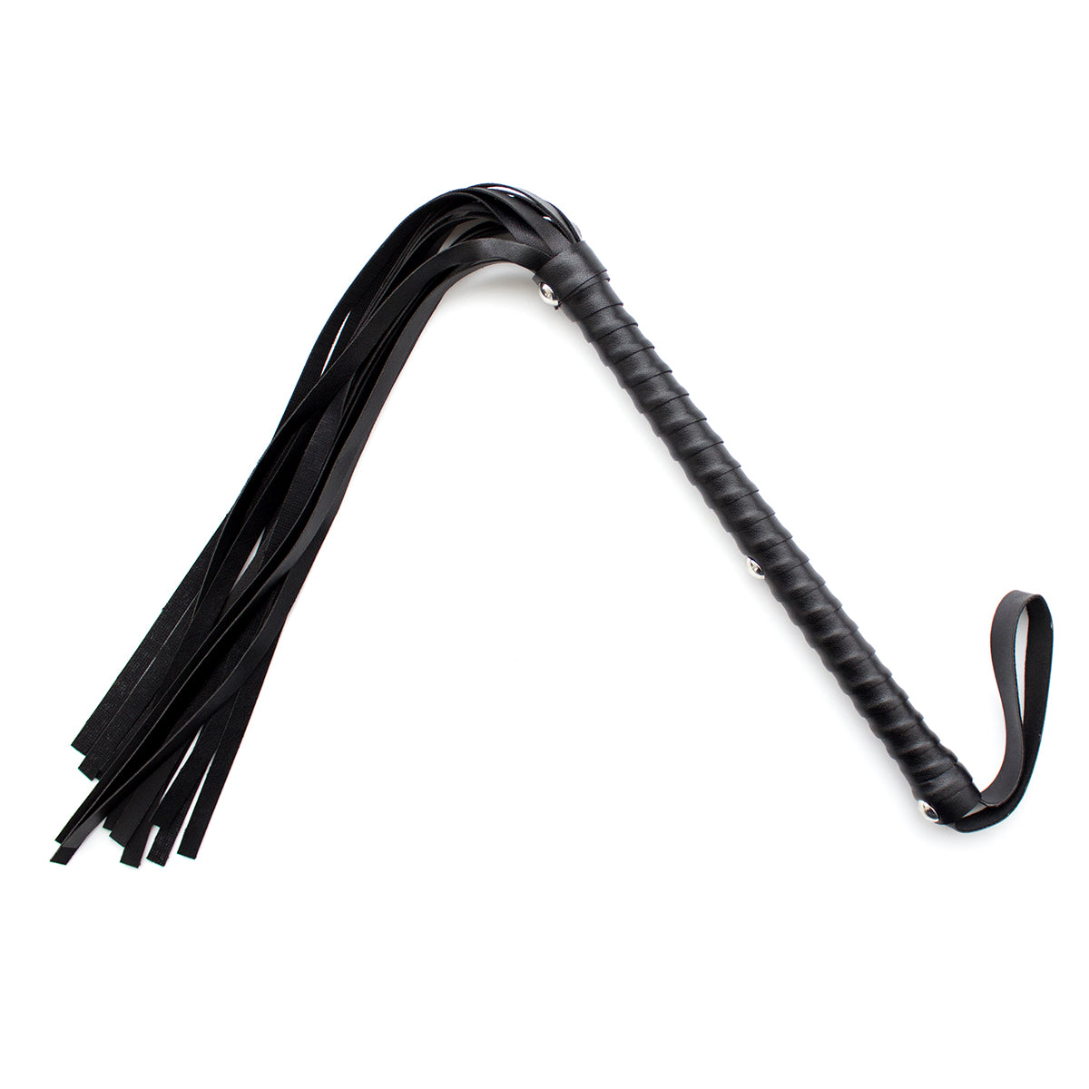 Fouet en cuir PU de 36 cm pour jeux sexuels pour adultes