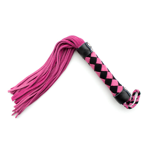 38cm Leather Flogger Spanking Whip For Adult