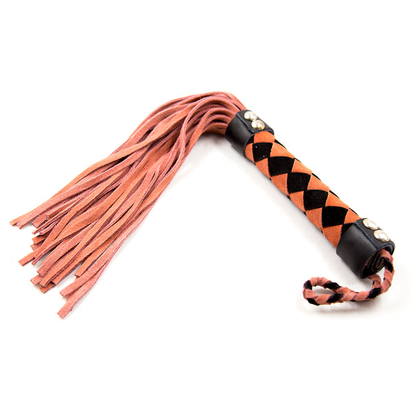 Fouet à fessée en cuir de 38 cm pour adulte