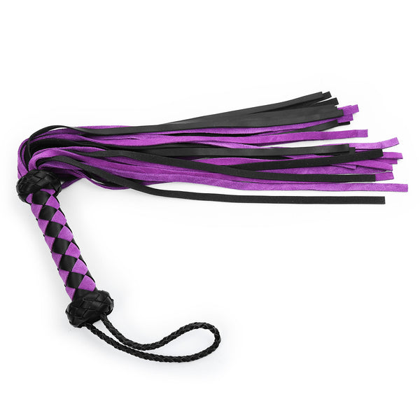 Flogger en cuir de 70 cm pour jeux SM pour adultes