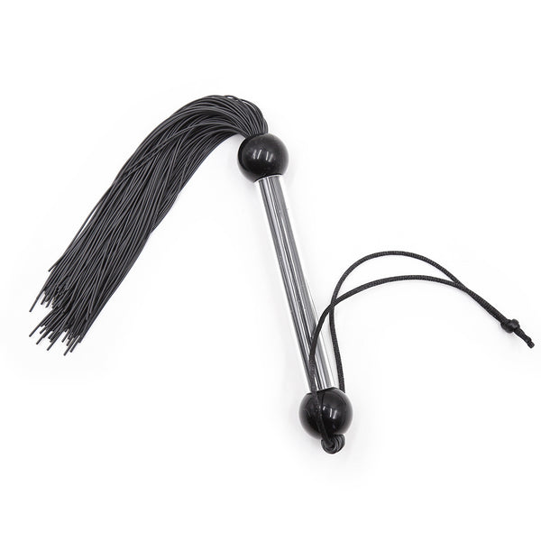 Flogger en silicone pour jeu BDSM en couple