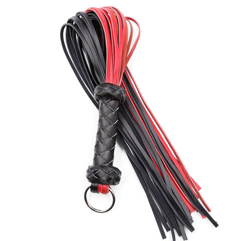 Fouet en cuir de 72 cm pour jeux pour adultes