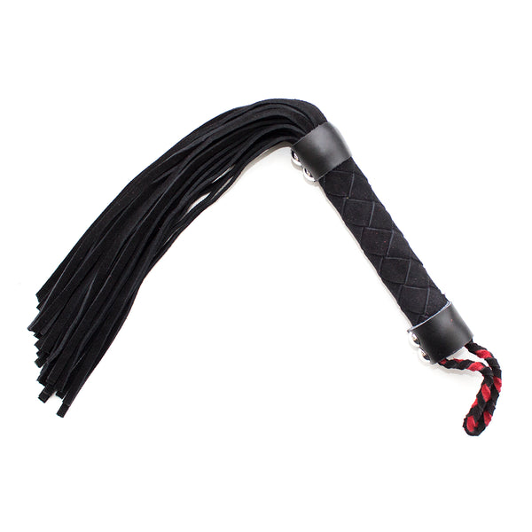 Fouet à fessée en cuir de 38 cm pour adulte