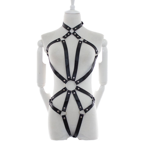 Strap-style Lingerie Pu SM Adult  Play