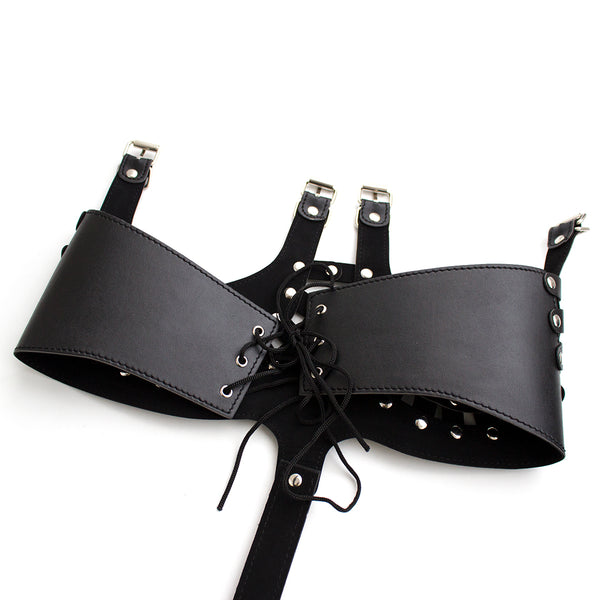 Lingerie de bondage en PU pour adultes SM