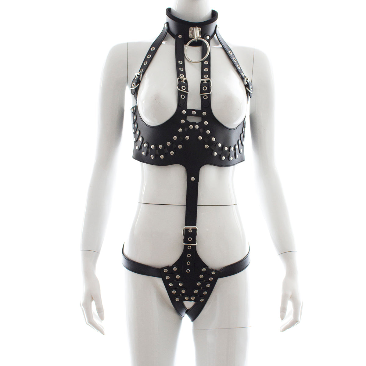 Lingerie de bondage en PU pour adultes SM