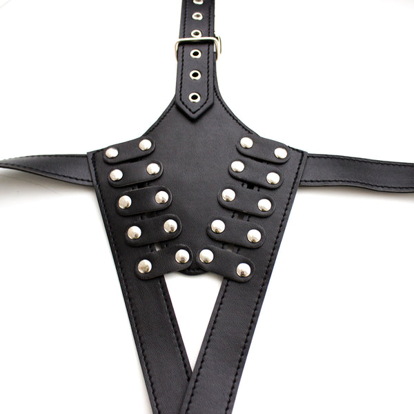 Lingerie de bondage en PU pour adultes SM