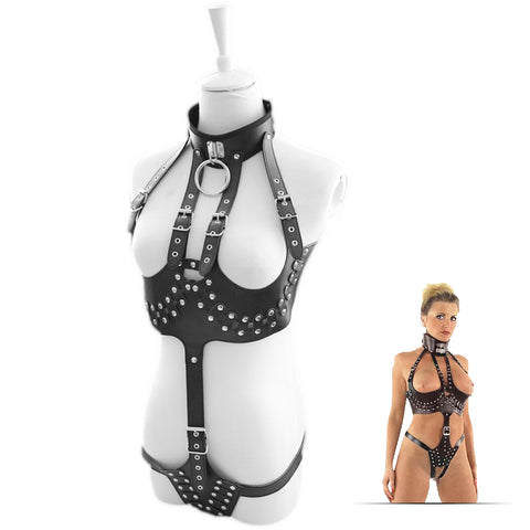 PU Bondage Lingerie Adult Play SM