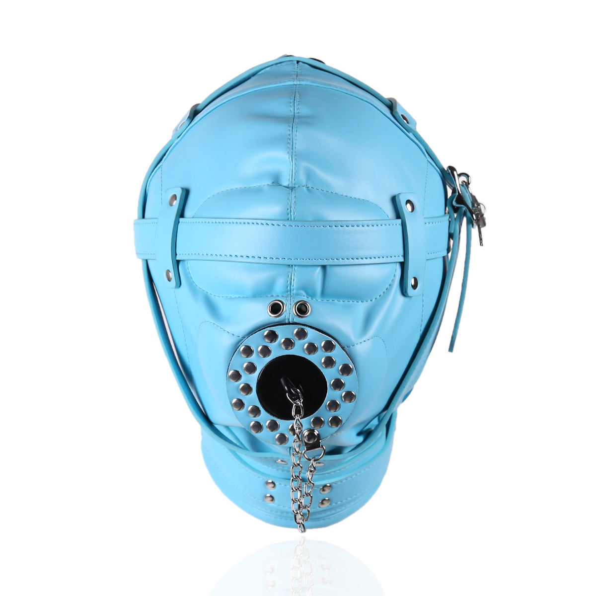 Fully Enclosed Hood SM Toys Sex Adult Confinement Haze Blue