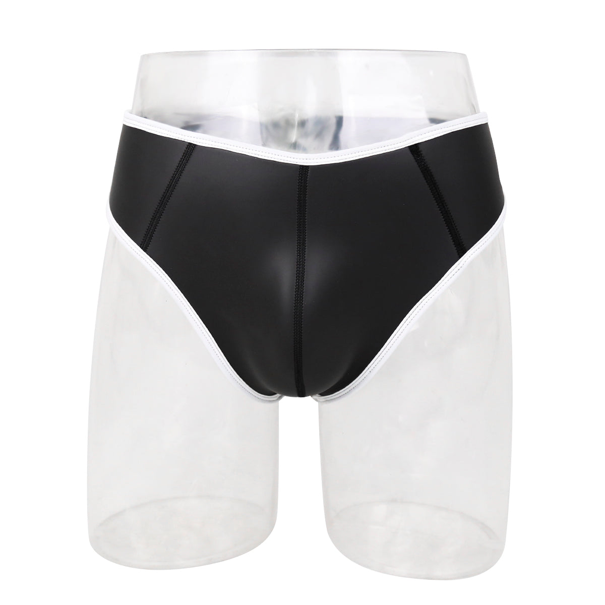 Culotte en néoprène noir avec bordure colorée Adult Play SM