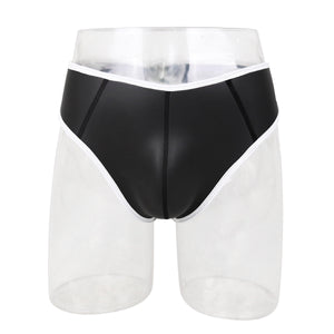 Culotte en néoprène noir avec bordure colorée Adult Play SM