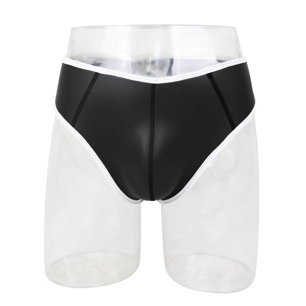 Culotte en néoprène noir avec bordure colorée Adult Play SM