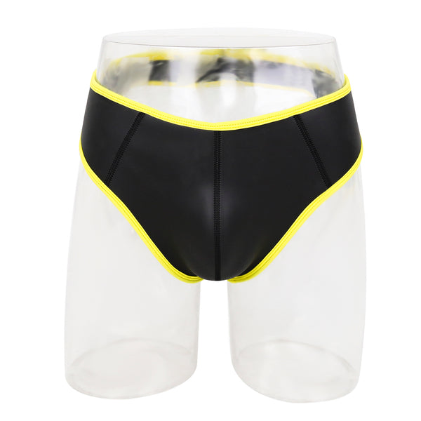 Culotte en néoprène noir avec bordure colorée Adult Play SM