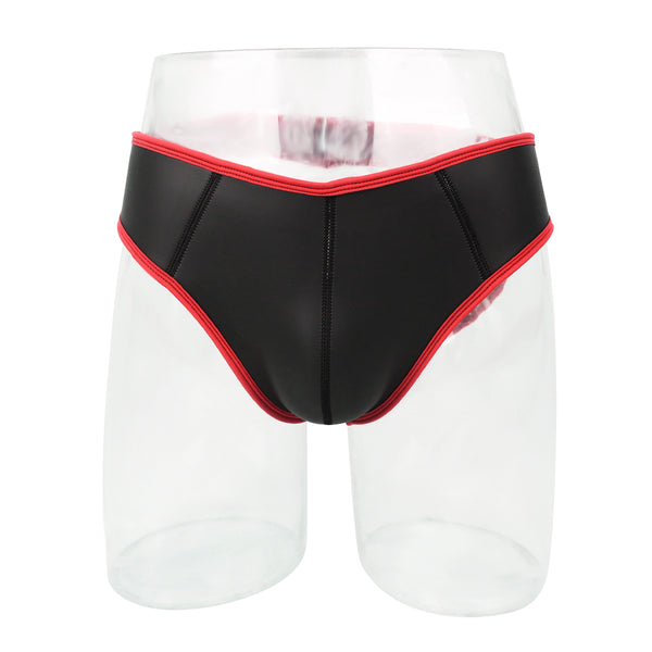 Culotte en néoprène noir avec bordure colorée Adult Play SM