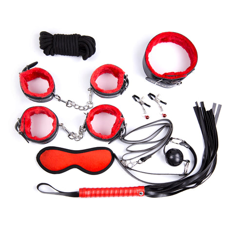 8pcs Bondage Set (5m Rope)