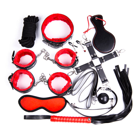 10pcs PU Bondage Set (10m Rope)