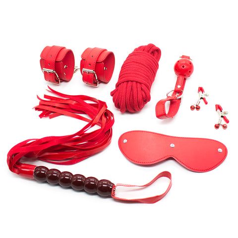 6pcs BDSM PU Bondage Kit