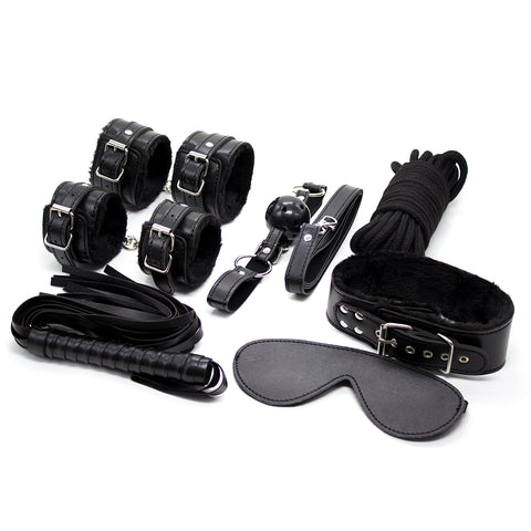 7pcs PU Bondage Set SM Play