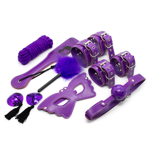 8pcs PU Bondage Set