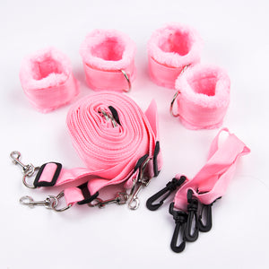 Long Velvet With Hog Tie Bed Bondage Restraints