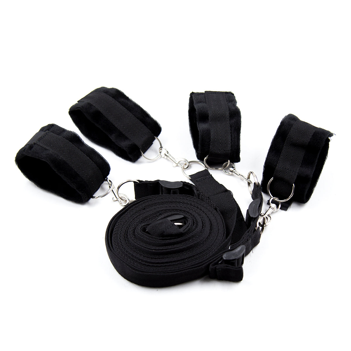 Short Velvet Bed Bondage Restraints
