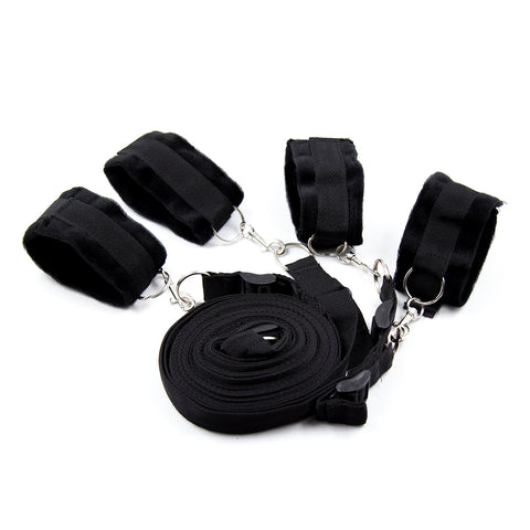Short Velvet Bed Bondage Restraints
