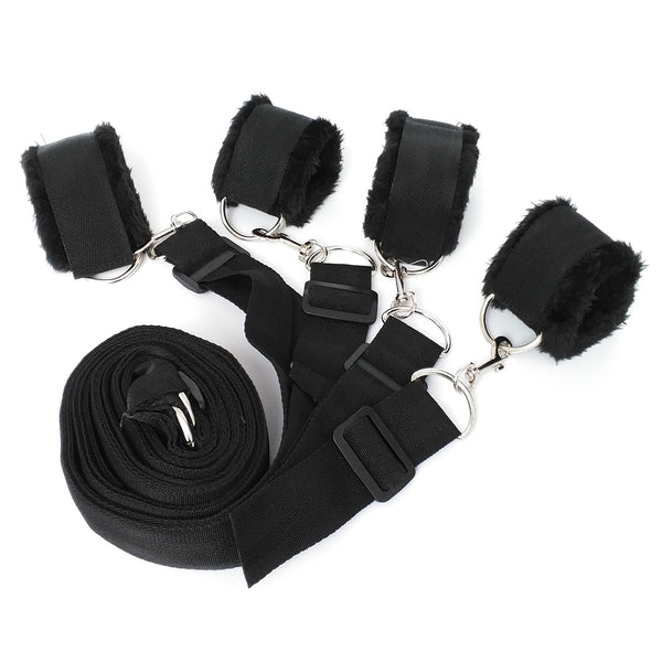 Nylon Long Velvet Bed Bondage Restraints