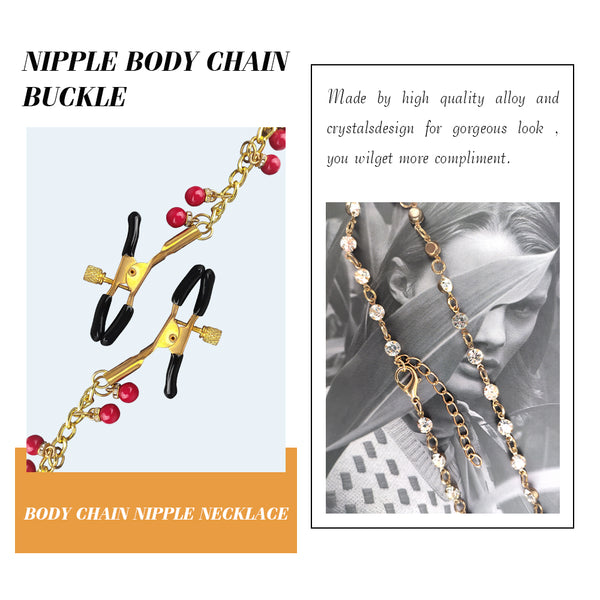 Maillot de bain creux en strass doré avec pinces à tétons 