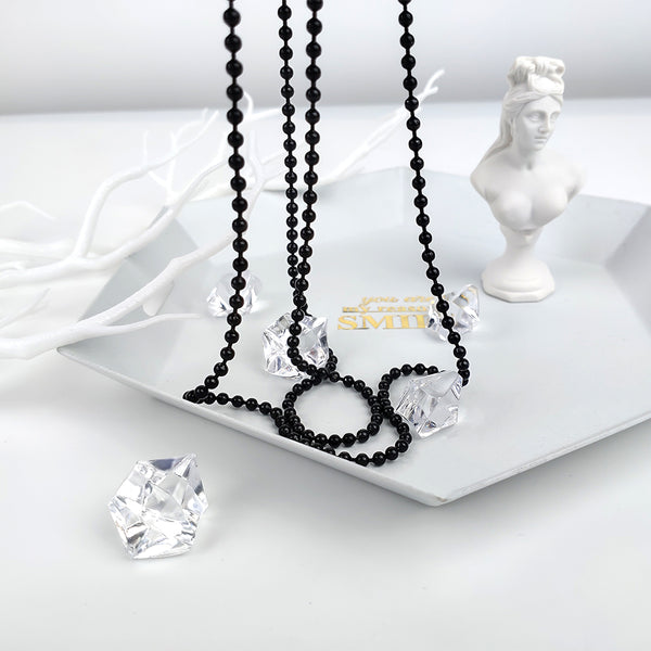 Pinces à tétons avec deux chaînes noires, accessoires sexuels 